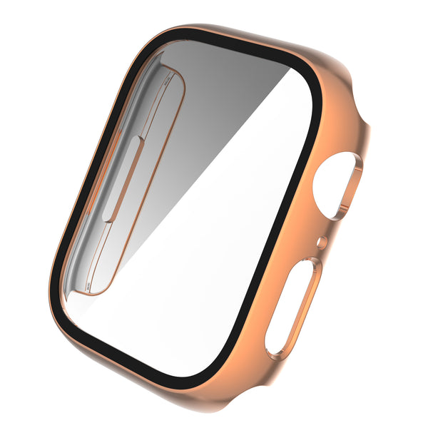 Apple Watch iWatch Series 7 Case With Tempered Glass Shockproof Full Cover - 45mm - Rose Gold - www.coverlabusa.com