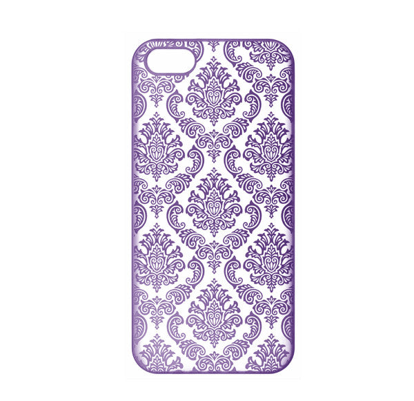 iPhone SE Case | iPhone 5S/5 damask-purple- www.coverlabusa.com