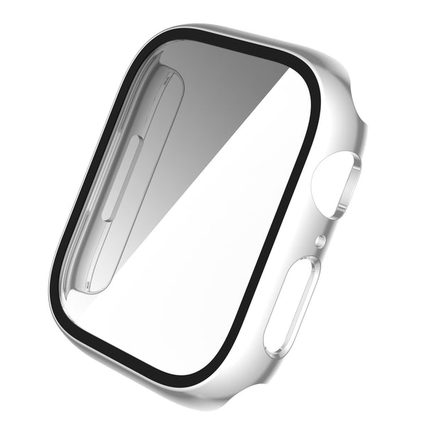 Apple Watch iWatch Series 7 Case With Tempered Glass Shockproof Full Cover - 41mm - Silver - www.coverlabusa.com