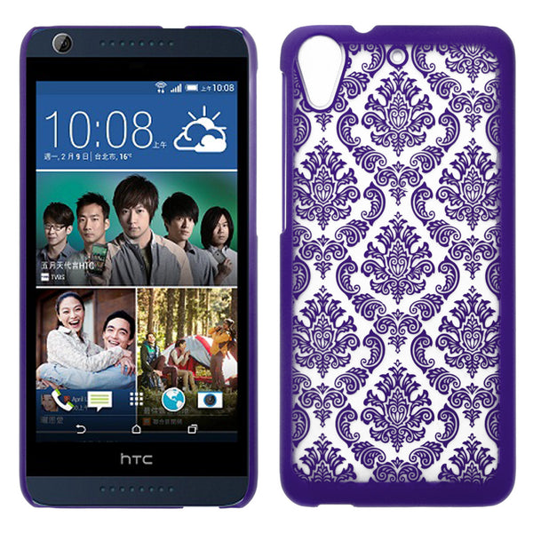  HTC Desire 626 Damask Case Cover - Purple - www.coverlabusa.com 