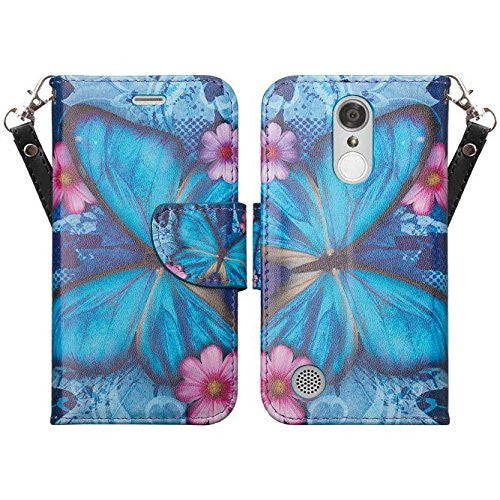 lg aristo leather wallet case - blue butterfly - www.coverlabusa.com
