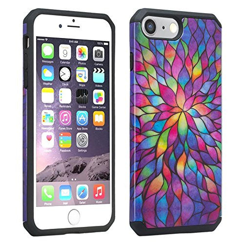 apple iphone 6S/6 Plus Case - rainbow flower - www.coverlabusa.com