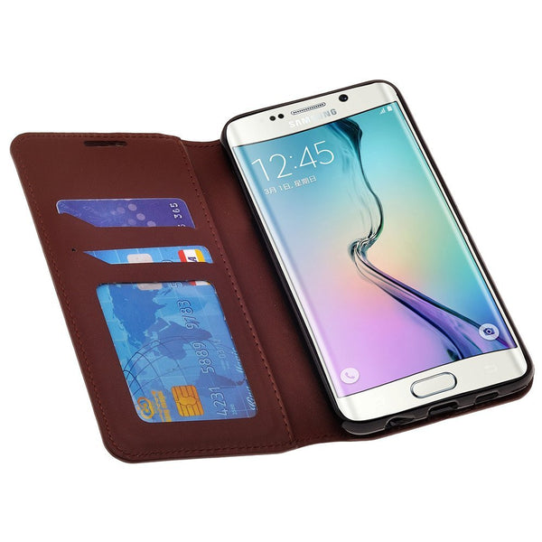 samsung galaxy note 5 case - genuine leather wallet - Brown - www.coverlabusa.com