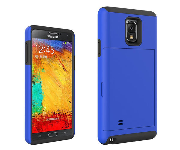samsung galaxy note 4 case with card slot - blue - www.coverlabusa.com