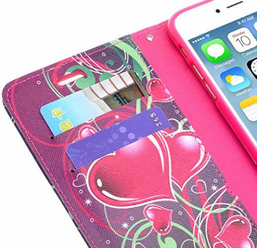 iphone 6 case, iphone 6 wallet case - heart strings - www.coverlabusa.com