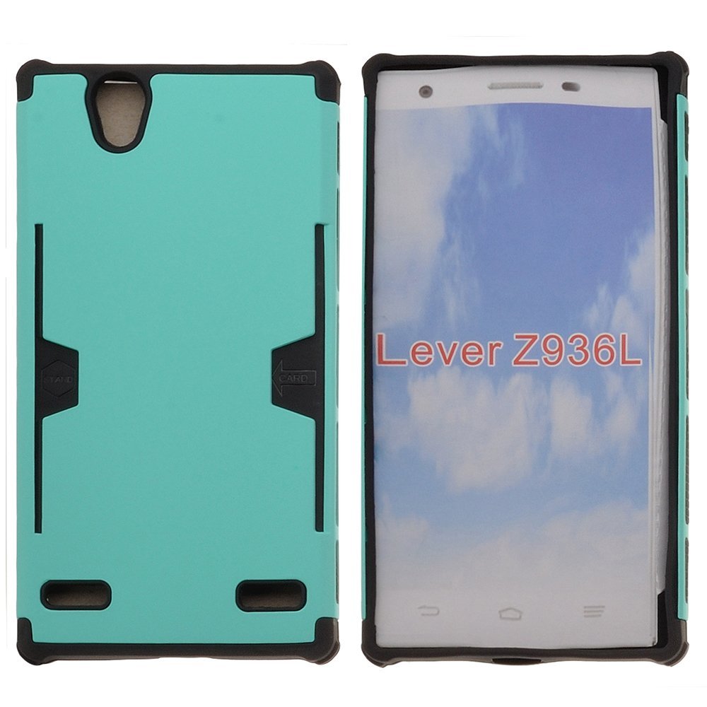 ZTE Lever LTE | Z936L Case, Slim Hard Dual Layer Armor Cover with Card Slots
