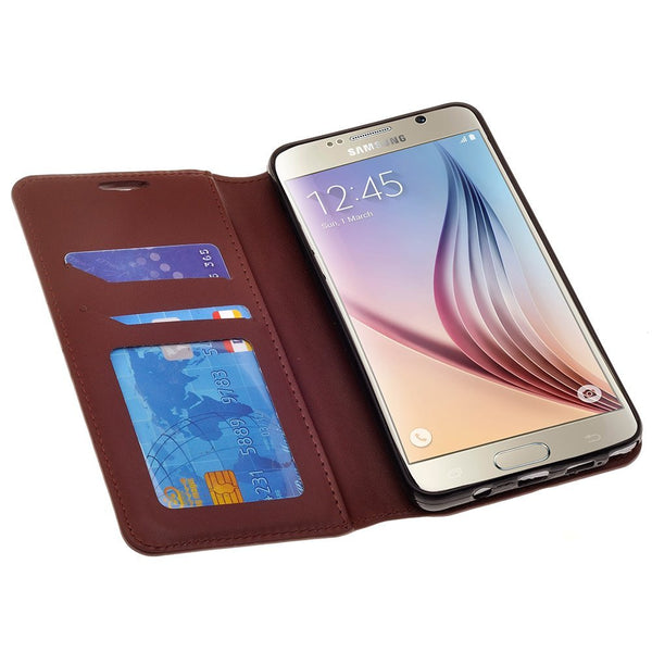 samsung galaxy note 4 wallet case - brown - www.coverlabusa.com