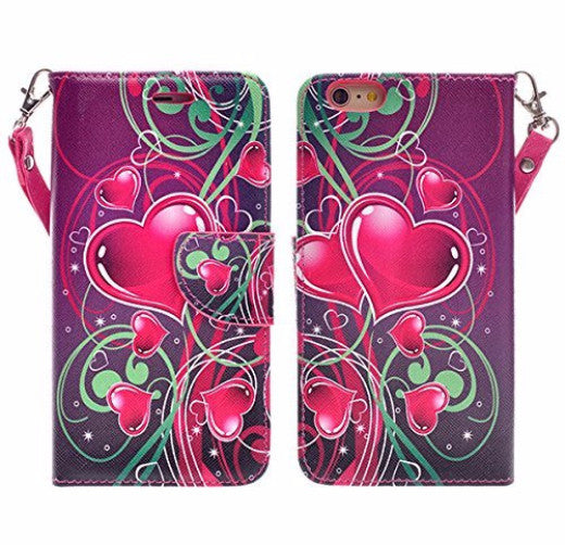 iphone 6 case, iphone 6 wallet case - heart strings - www.coverlabusa.com