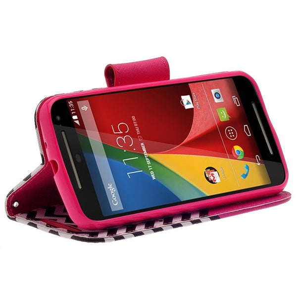 Galaxy S6 Active Wallet Case - Hot Pink Anchor - www.coverlabusa.com