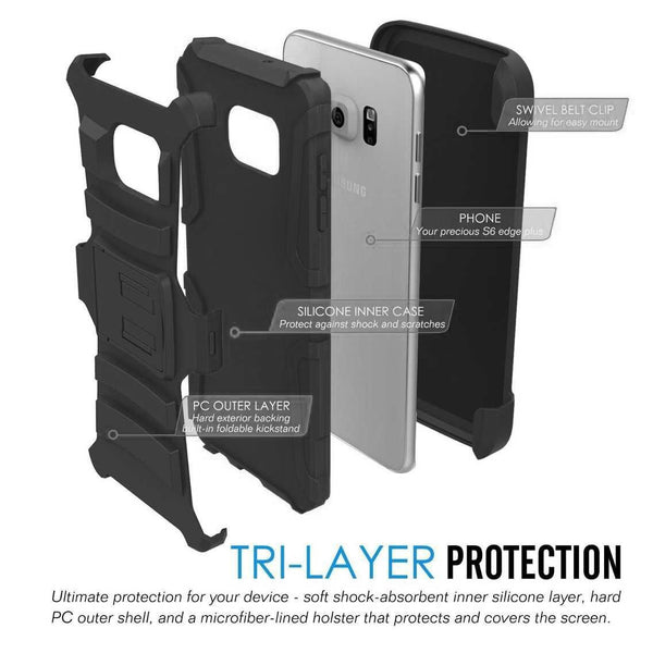 Samsung Galaxy Note 5 Case built in kickstand - Black - www.coverlabusa.com