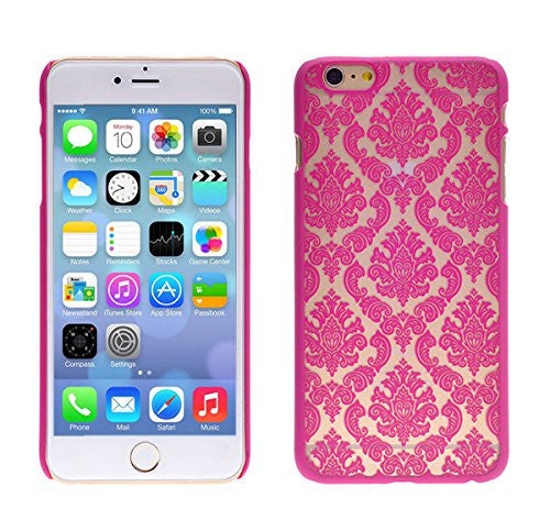 apple iphone 6s/6 plus damask vintage - hot pink - www.coverlabusa.com