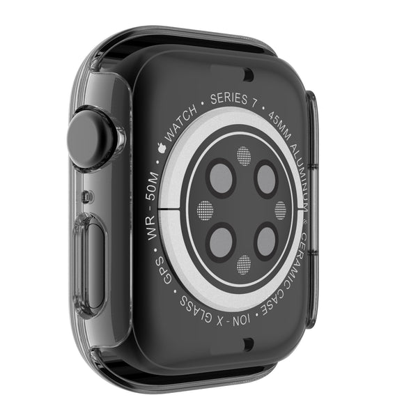 Apple Watch iWatch Series 7 Case With Tempered Glass Shockproof Full Cover - 41mm - Clear - www.coverlabusa.com