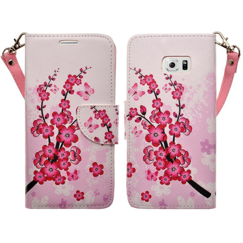 samsung galaxy S6 wallet case - Cherry Blossom - www.coverlabusa.com