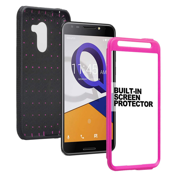 Jitterbug Smart 2, Smart2, A30 Plus, A30 Fierce, Tmobile REVVL, A30 Walters Case, Triple Protection 3-in-1 Heavy Duty Holster Shell Combo Clip Cover - Purple - www.coverlabusa.com