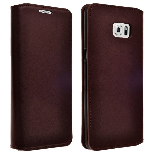 samsung galaxy note 5 case - genuine leather wallet - Brown - www.coverlabusa.com