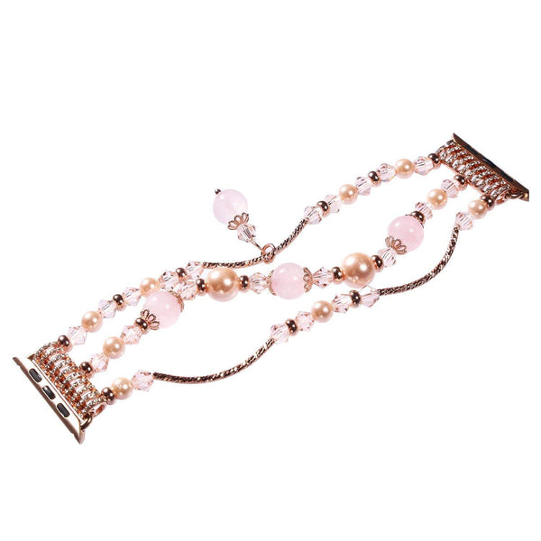 Apple Watch Band,Pearl Elastic Stretch 42mm - Pink - www.coverlabusa.com