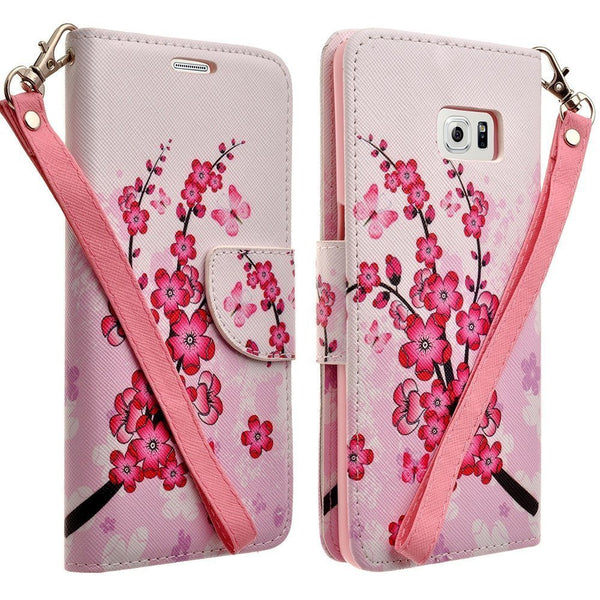 samsung galaxy S6 wallet case - Cherry Blossom - www.coverlabusa.com