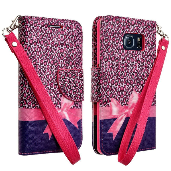 samsung galaxy s6 edge case wallet - cheetah prints - www.coverlabusa.com