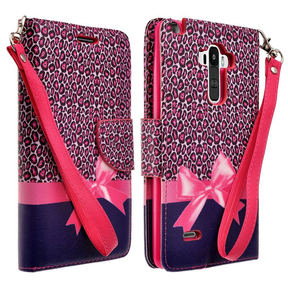 LG G Stylo Case, LG G Vista 2 Case Leather Wallet Case - Cheetah Prints - www.coverlabusa.com