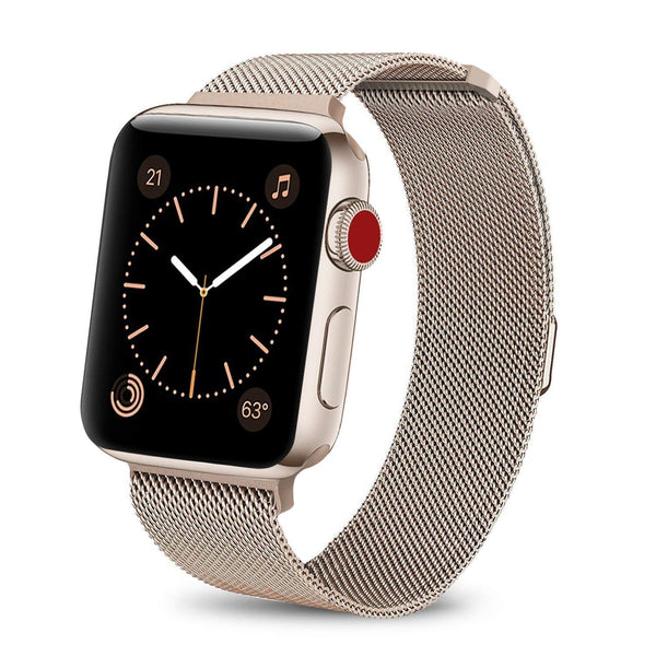 Apple iWatch Band Stainless Steel Mesh Milanese Loop - Gold - www.coverlabusa.com