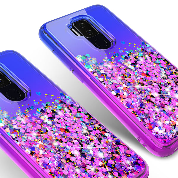 glitter phone case for cricket influence - blue/purple gradient - www.coverlabusa.com