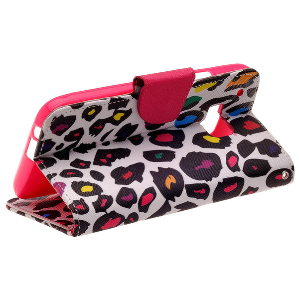 HTC One M9 wallet case - Leopard Prints - www.coverlabusa.com