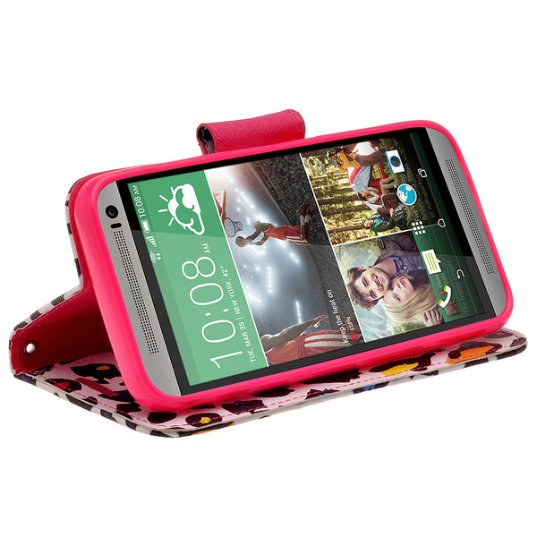 HTC One M9 wallet case - Leopard Prints - www.coverlabusa.com