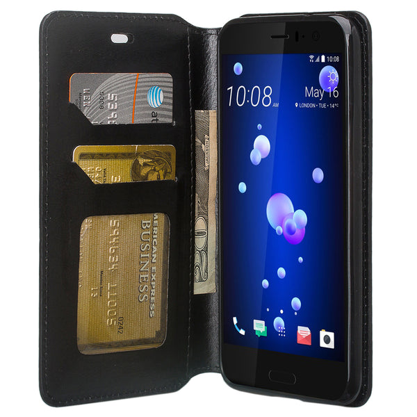 HTC U11 Wallet Case - black - www.coverlabusa.com