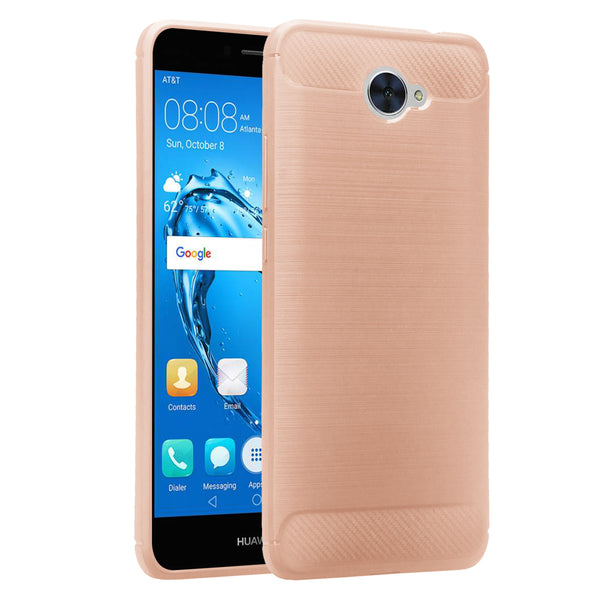 Huawei Ascend XT 2 Case, Slim [Shock Resistant] TPU Case Cover for Huawei Ascend XT 2 - Brush Rose Gold