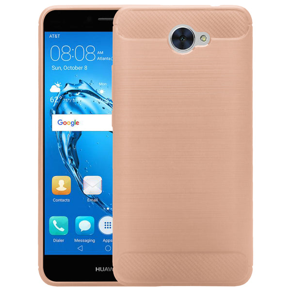 Huawei Ascend XT 2 Case, Slim [Shock Resistant] TPU Case Cover for Huawei Ascend XT 2 - Brush Rose Gold