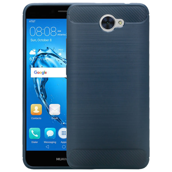 Huawei Ascend XT 2 Case, Slim [Shock Resistant] TPU Case Cover for Huawei Ascend XT 2 - Brush Blue