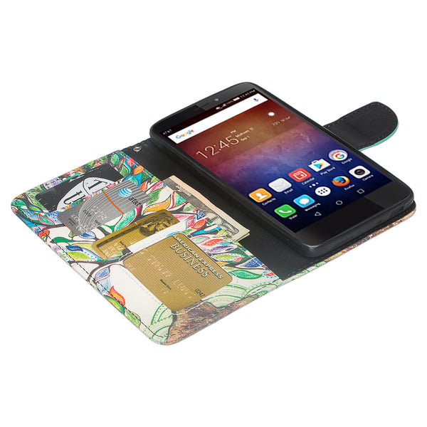 huawei ascend xt leather wallet case - colorful tree - www.coverlabusa.com