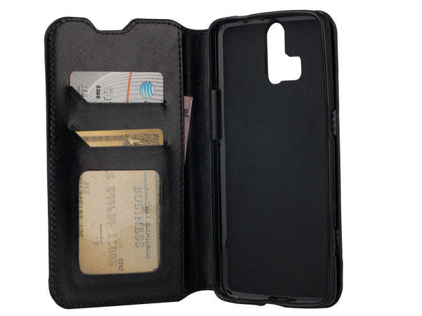 ZTE Axon Pro Wallet Case - black - www.coverlabusa.com