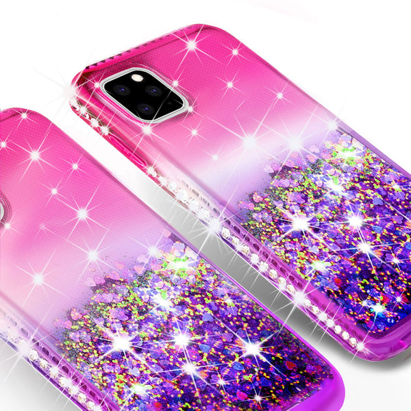 glitter phone case for apple iphone 13 - hot pink/purple gradient - www.coverlabusa.com