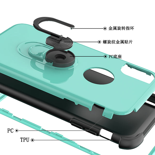 apple iphone xs max sgp ring - teal/black - www.coverlabusa.com