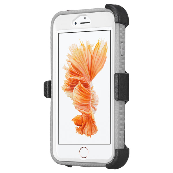 iPhone 8 case, Apple iPhone 8 holster shell combo | heavy duty with screen protector - white - www.coverlabusa.com