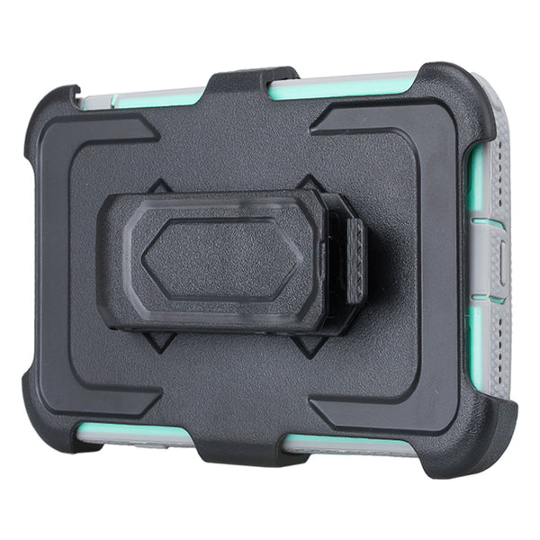 Apple iPhone 8 Plus Case | Heavy Duty 3-in-1 Defender Holster Shell Combo | Teal - www.coverlabusa.com