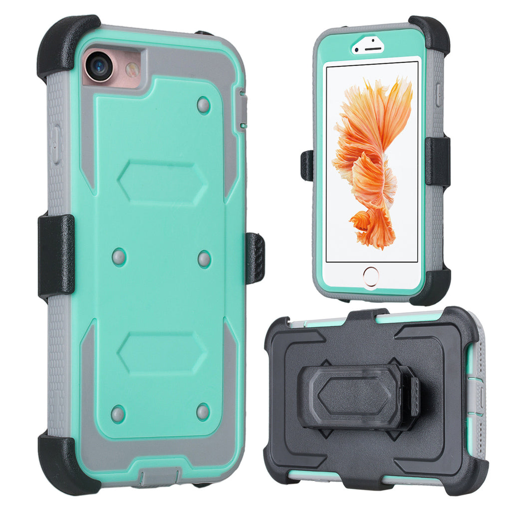 iphone 6S 6 case, apple iphone 6S/6 holster shell combo with screen protector | teal - www.coverlabusa.com