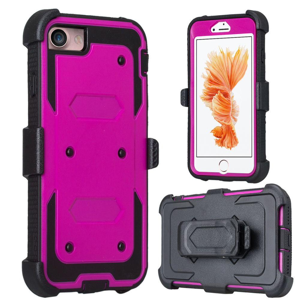 iphone 7 case, iphone 7 holster shell combo | heavy duty - purple - www.coverlabusa.com