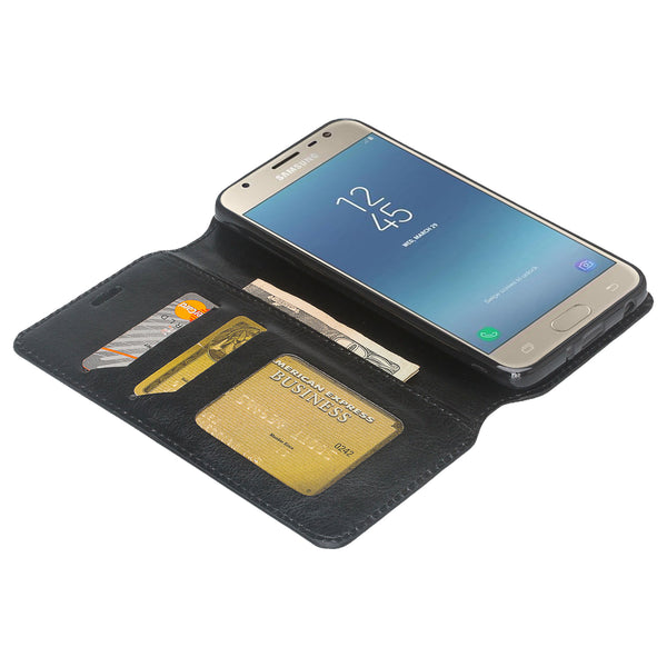Samsung Galaxy J3 2018 Wallet Case - black - www.coverlabusa.com