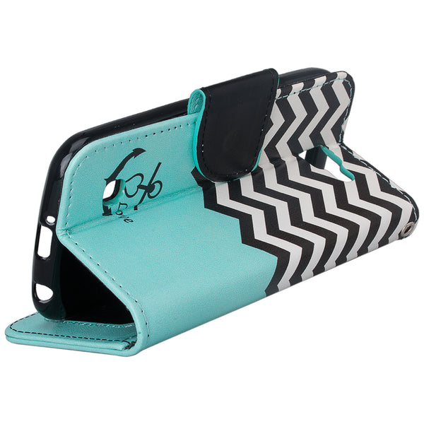 lg k3 wallet case - teal anchor - www.coverlabusa.com