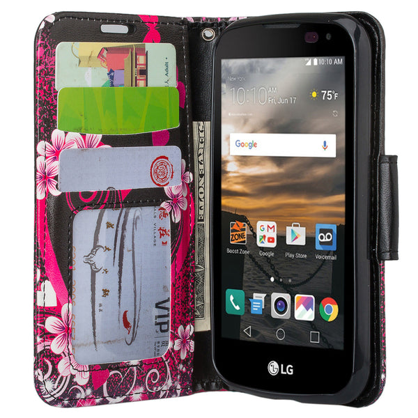 lg k3 wallet case - heart butterflies - www.coverlabusa.com