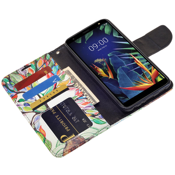 LG K40 Wallet Case - vibrant tree - www.coverlabusa.com