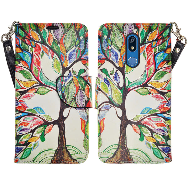 LG K40 Wallet Case - vibrant tree - www.coverlabusa.com