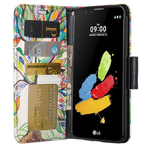 lg stylo 3 wallet case - vibrant tree - www.coverlabusa.com