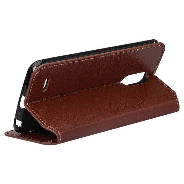 LG Stylo3 Wallet Case - brown - www.coverlabusa.com