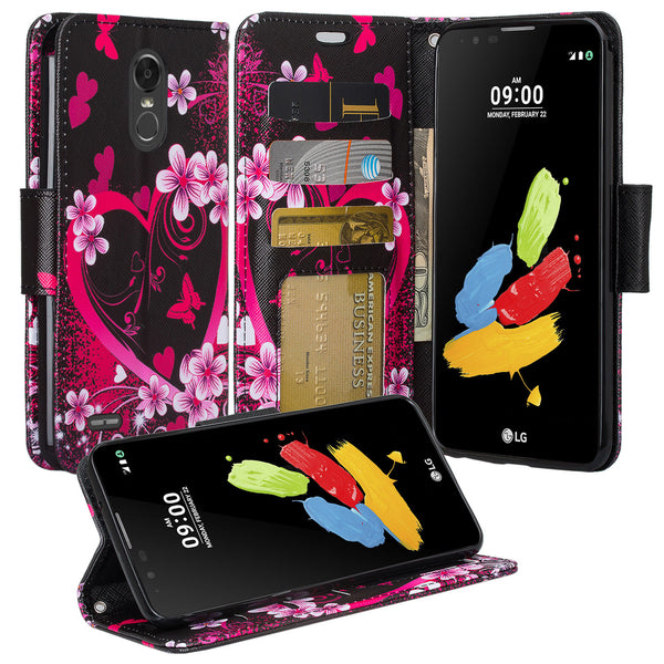 LG Stylo 3 Wallet Case - heart butterflies - www.coverlabusa.com