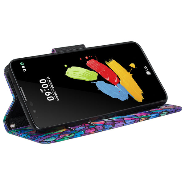 LG Stylo 3 Wallet Case - rainbow flower - www.coverlabusa.com