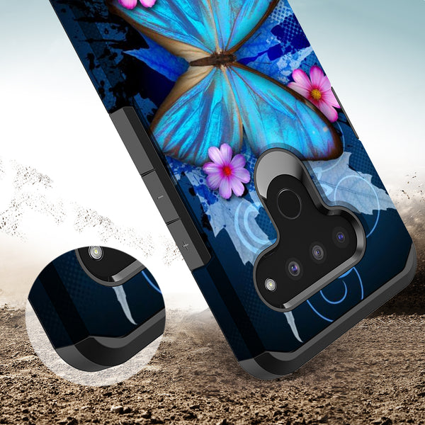 lg v50 thinq hybrid case - blue butterfly - www.coverlabusa.com
