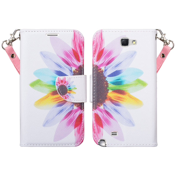 samsung galaxy note2 leather wallet case - vivid sunflower - www.coverlabusa.com